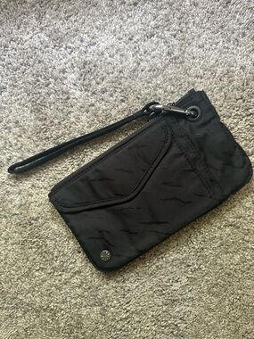 NWOT Athleta Black Wristlet Clutch